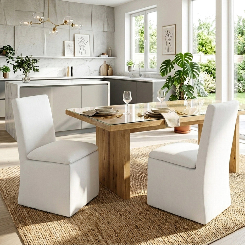 Diane Performance Dining Side Chair with Casters