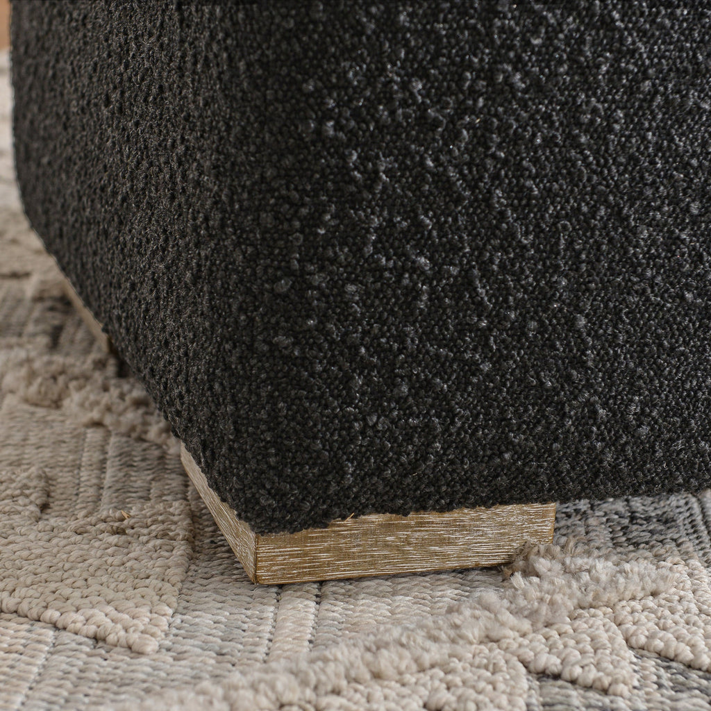 Ida Bouclé Square Ottoman