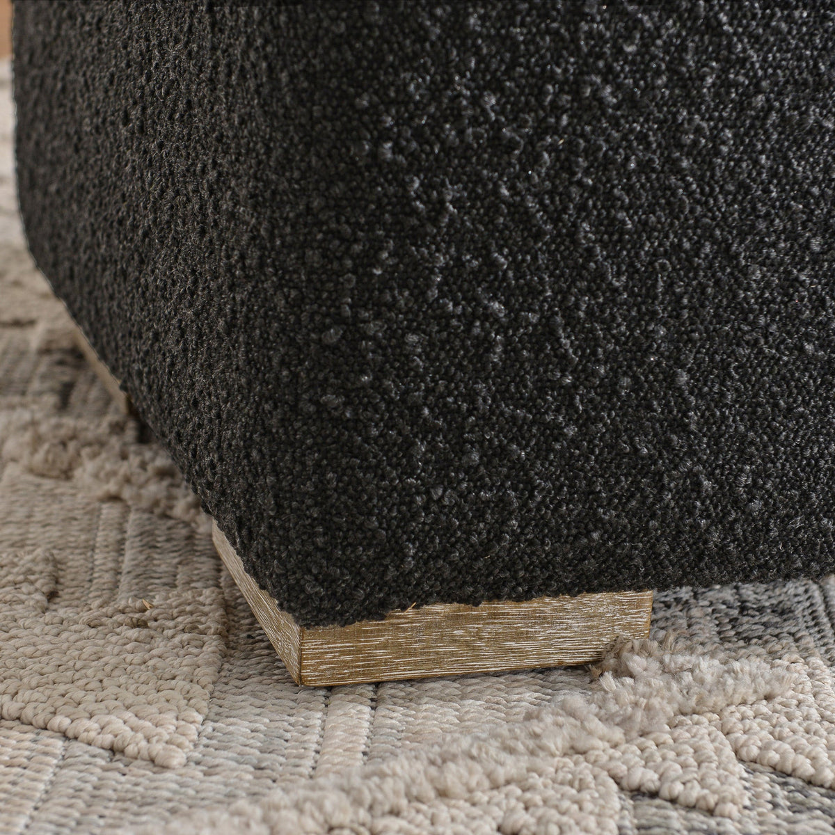 Ida Bouclé Square Ottoman