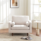 Tiziano Tufted Armchair with Accent Pillows