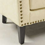 Logan Faux Leather Tufted Loveseat