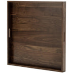 Teratect Square Black Walnut Serving Tray