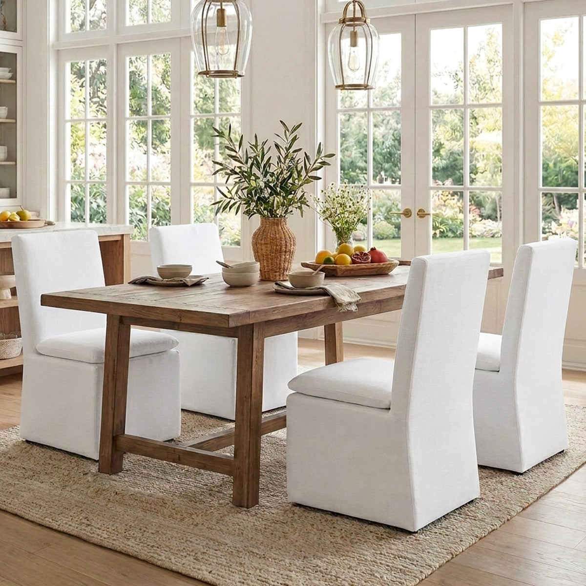 Diane Performance Dining Side Chair with Casters