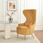 Letitia Velvet Wingback Accent Chair