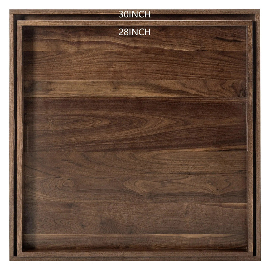Teratect Square Black Walnut Serving Tray