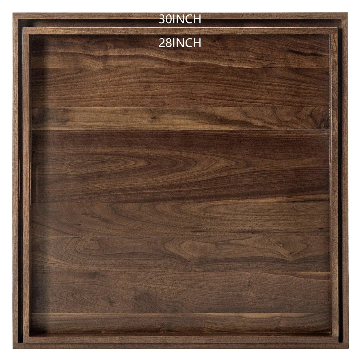 Teratect Square Black Walnut Serving Tray