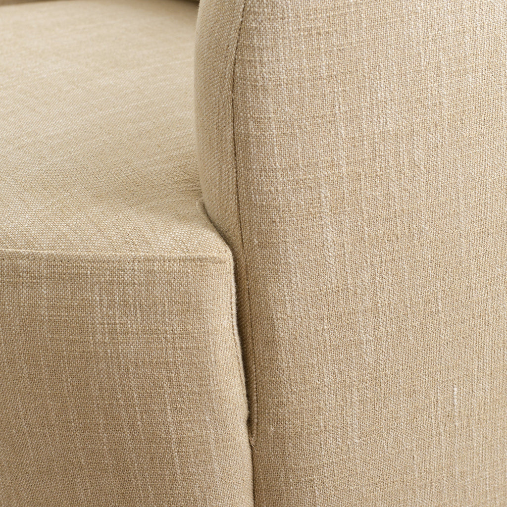 Ashlie Linen Swivel Barrel Chair