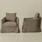 Eliza Slipcover Swivel Barrel Chair
