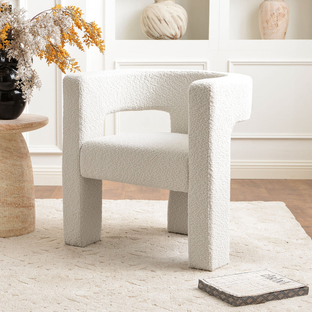 Herbert Modern Bouclé Armchair