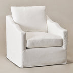 Charles Slipcover Swivel Barrel Chair