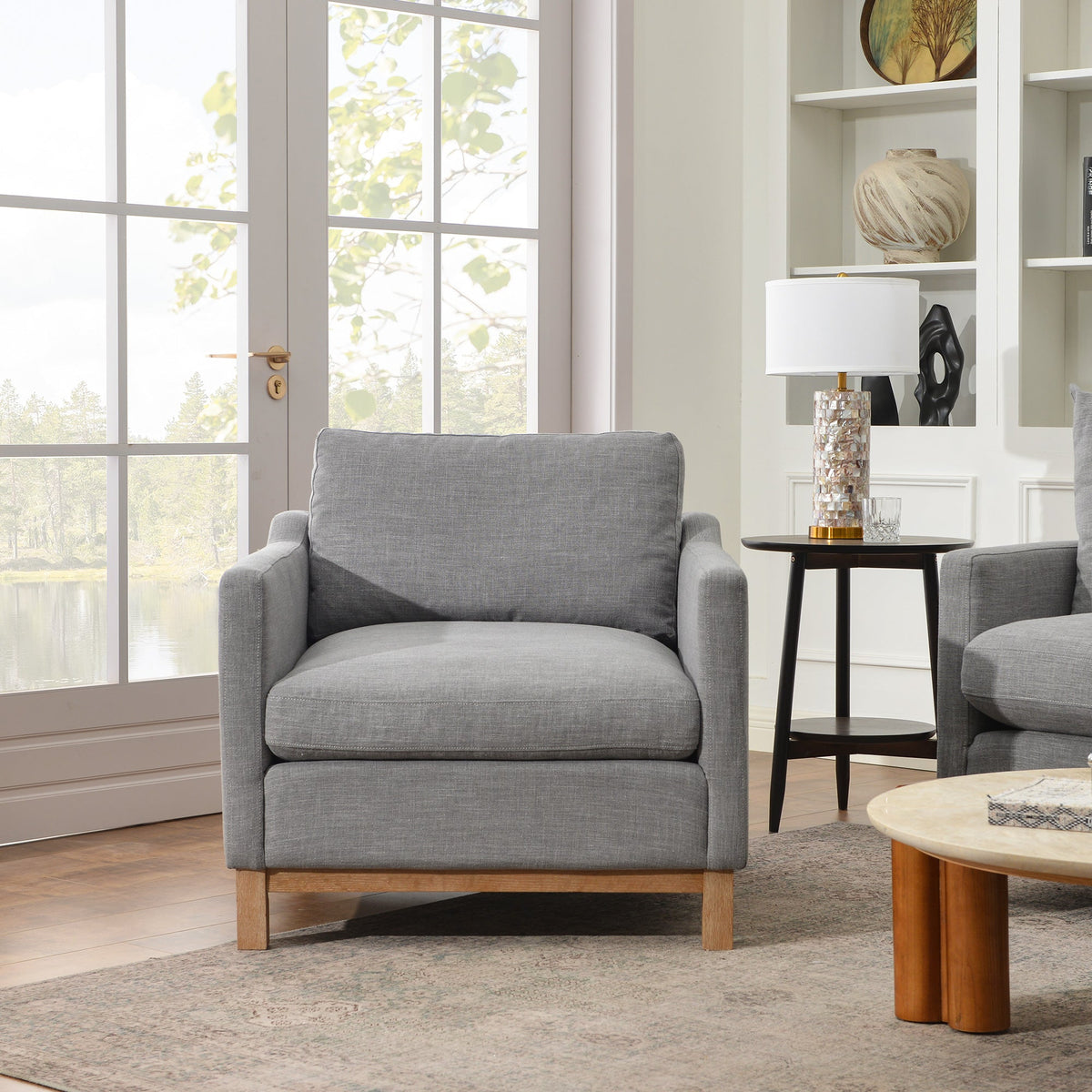 Albert Premium Linen Armchair