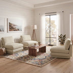Montyne Bouclé Armless Chair