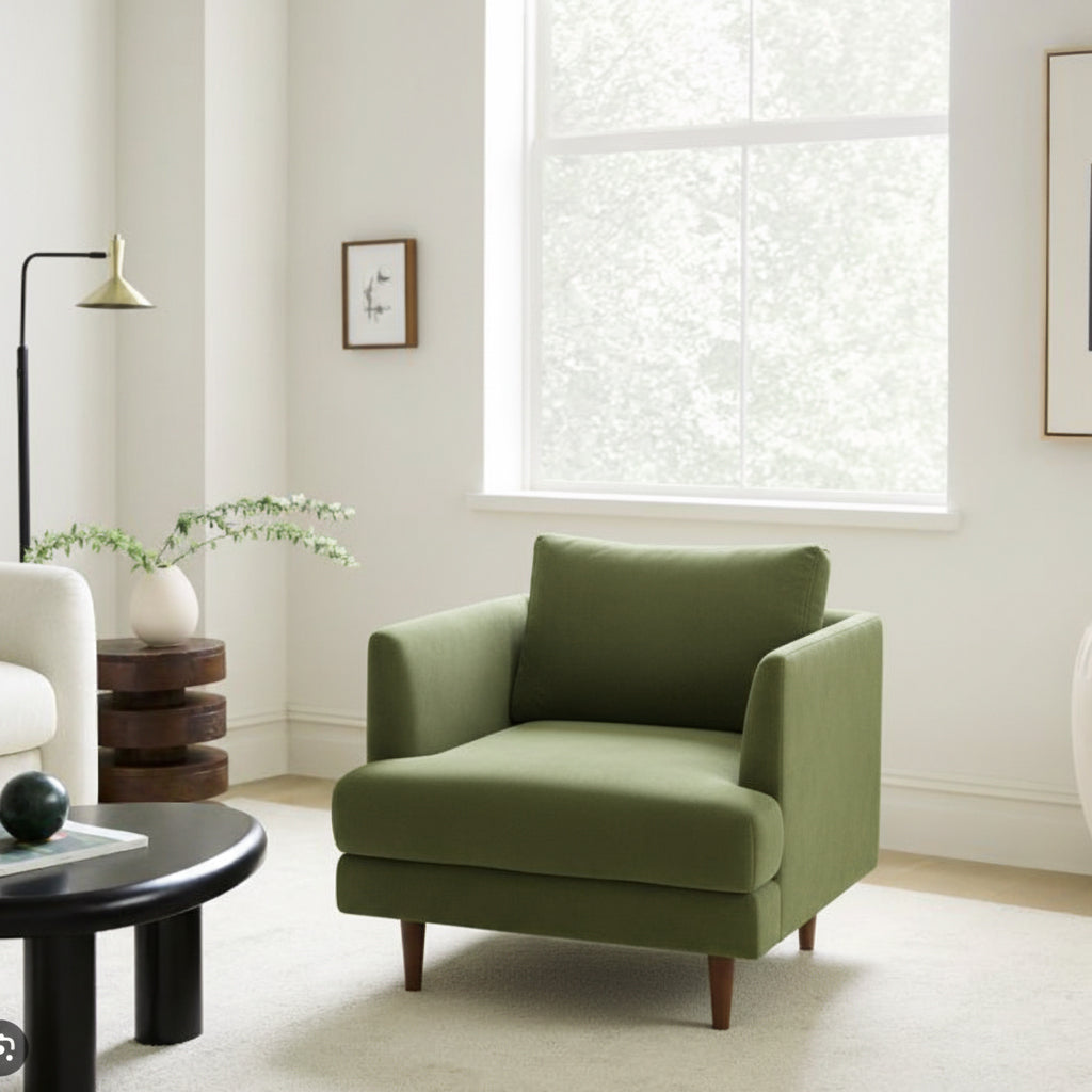 Samuel Tapered Velvet ArmChair