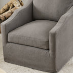 Charles Slipcover Swivel Barrel Chair