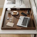 Teratect Square Black Walnut Serving Tray
