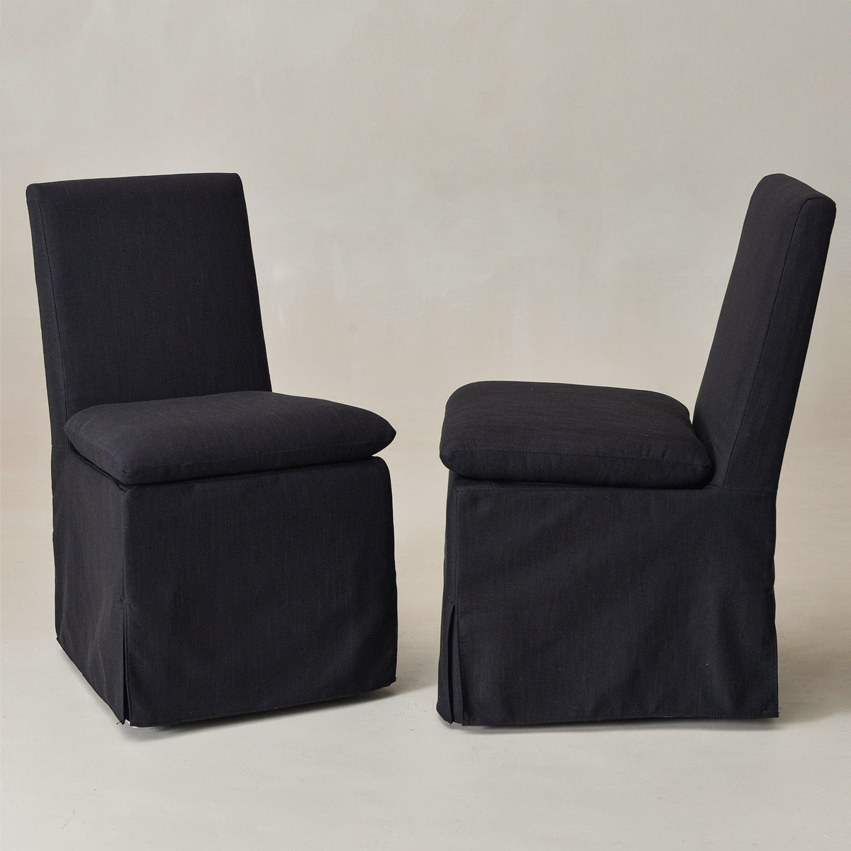Diane Slipcover Performance Dining Chair with Casters