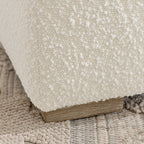 Ida Bouclé Square Ottoman