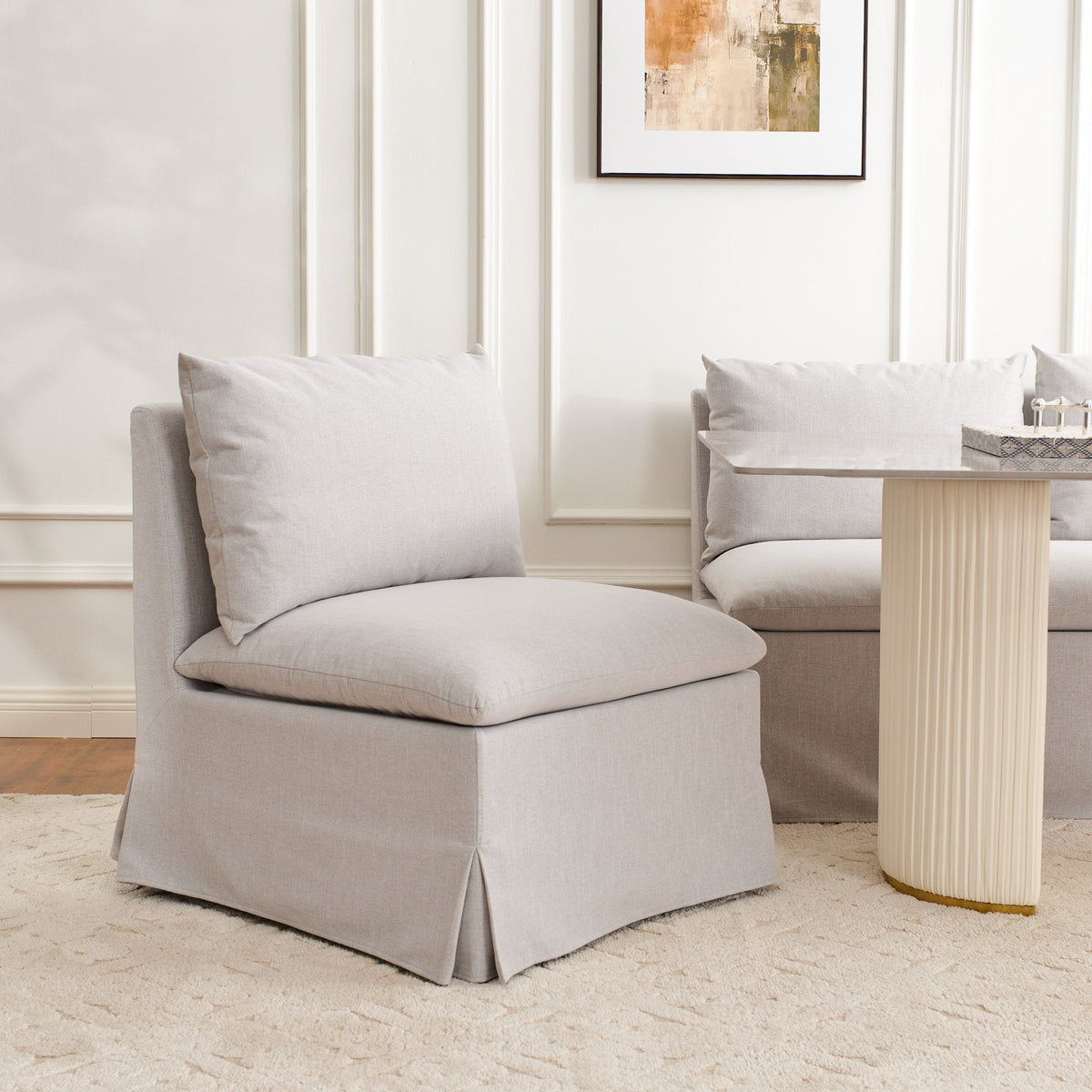 Nelly Slipcover Performance Dining Banquette