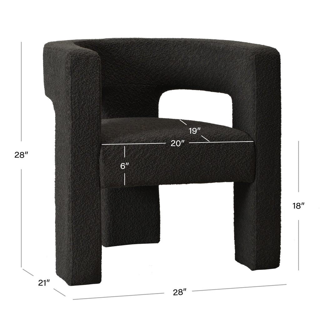 Herbert Modern Bouclé Armchair