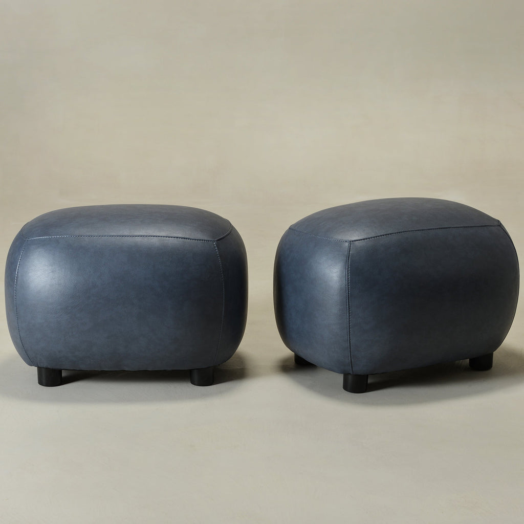Elmer Faux Leather Ottoman