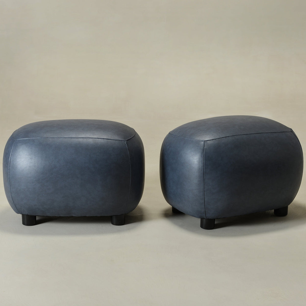 Elmer Faux Leather Ottoman