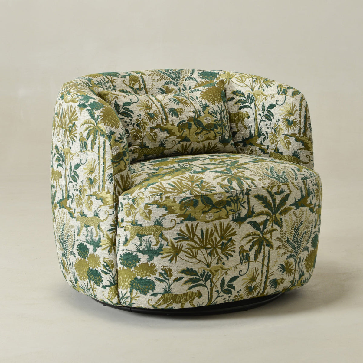 Teratect Exclusive | Ashlie Embroidered Fabric Swivel Chair