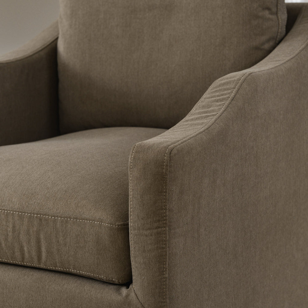 Charles Slipcover Swivel Barrel Chair