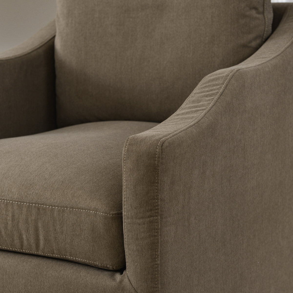 Charles Slipcover Swivel Barrel Chair