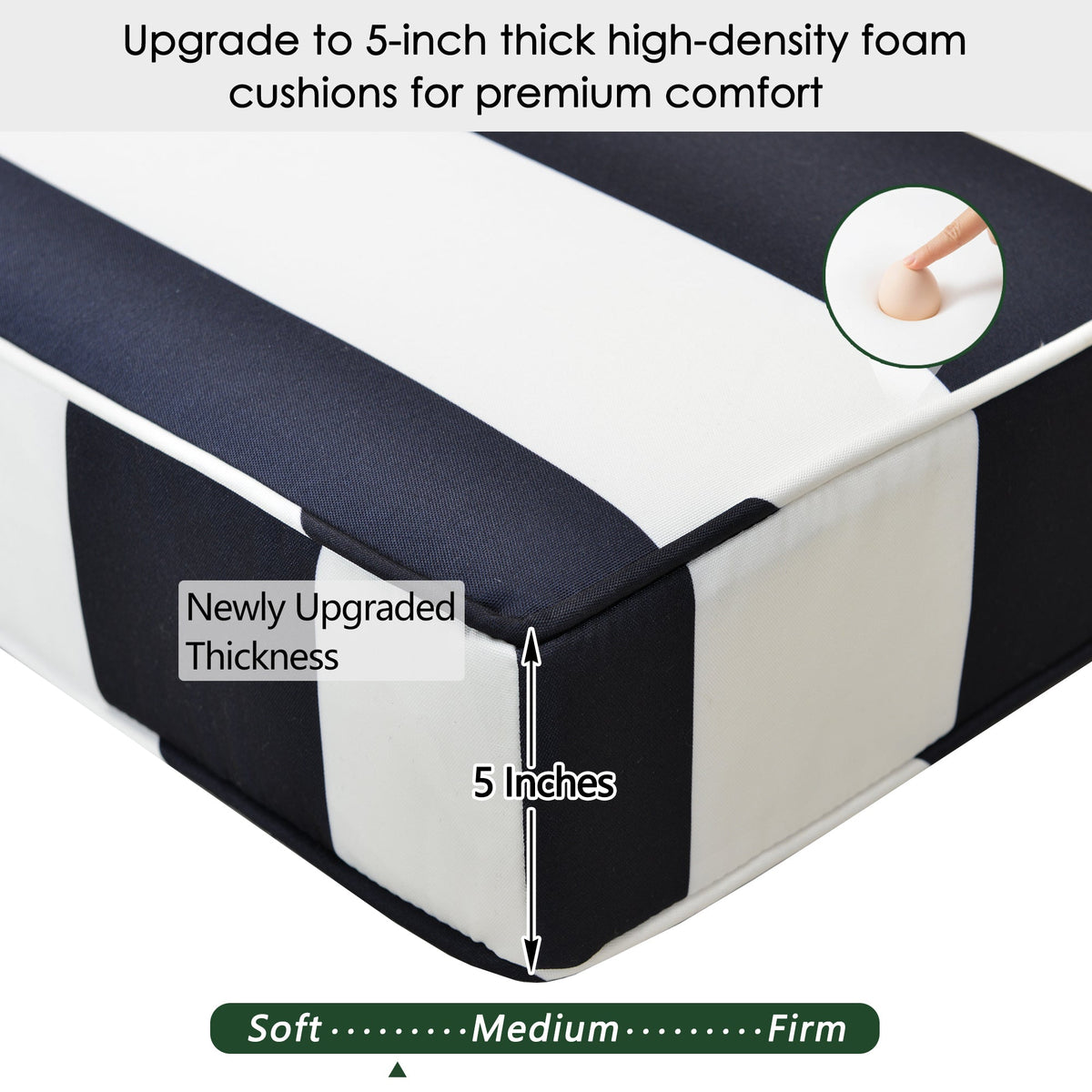 Ranu Extra Thick Outdoor Cushion Set