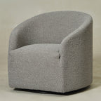 Susie Premium Bouclé Swivel Barrel Chair