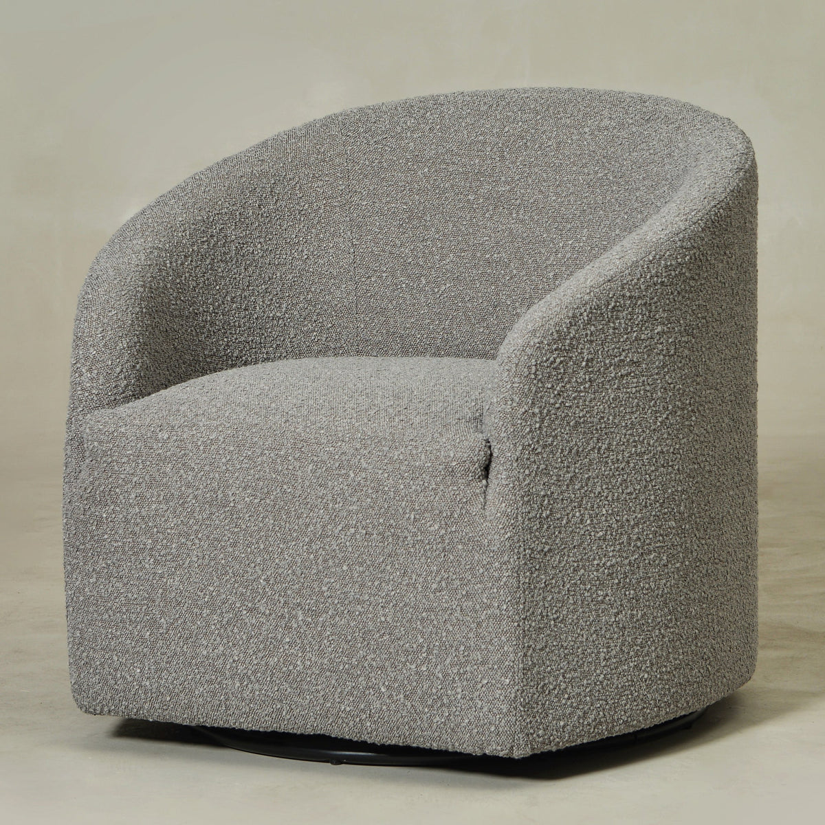 Susie Premium Bouclé Swivel Barrel Chair