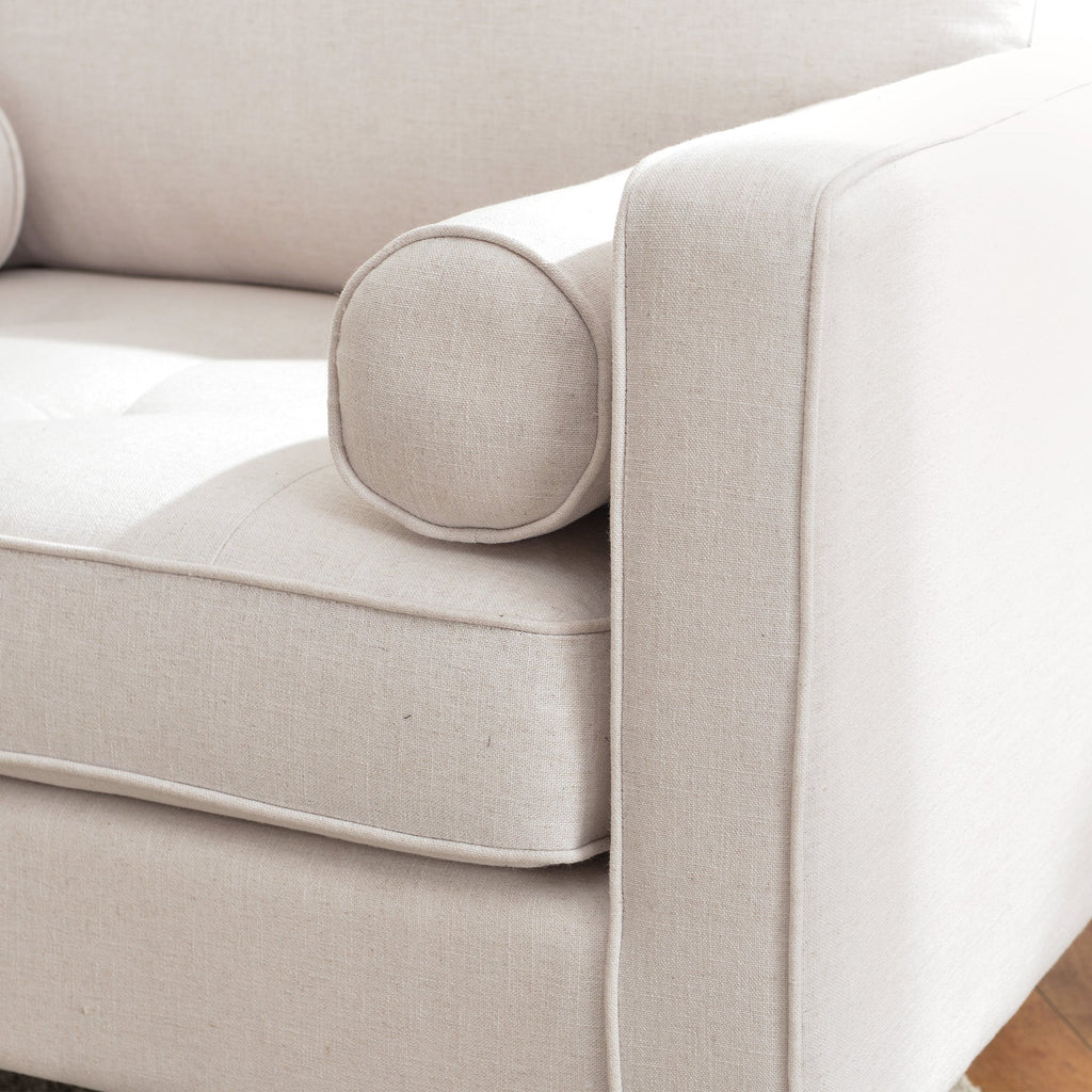 Tiziano Tufted Armchair with Accent Pillows