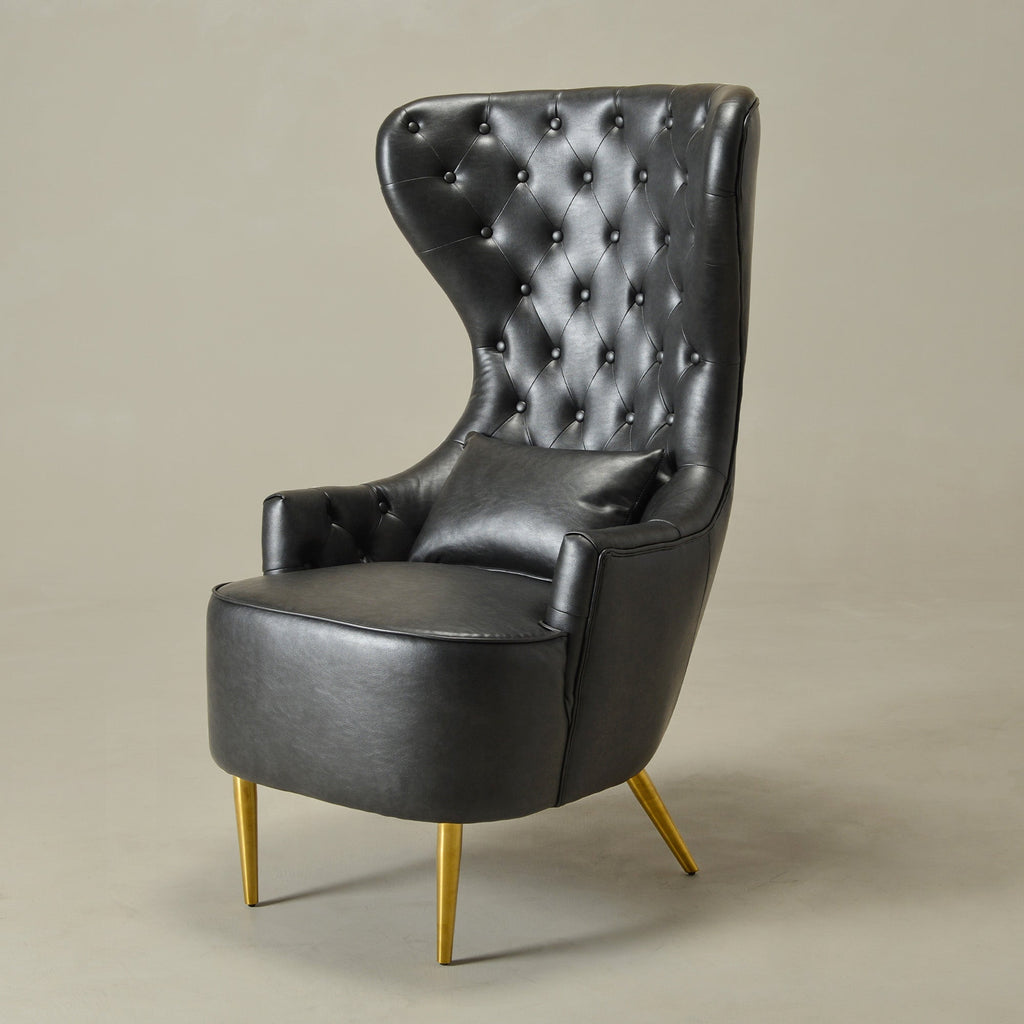 Letitia Faux Leather Wingback Chair