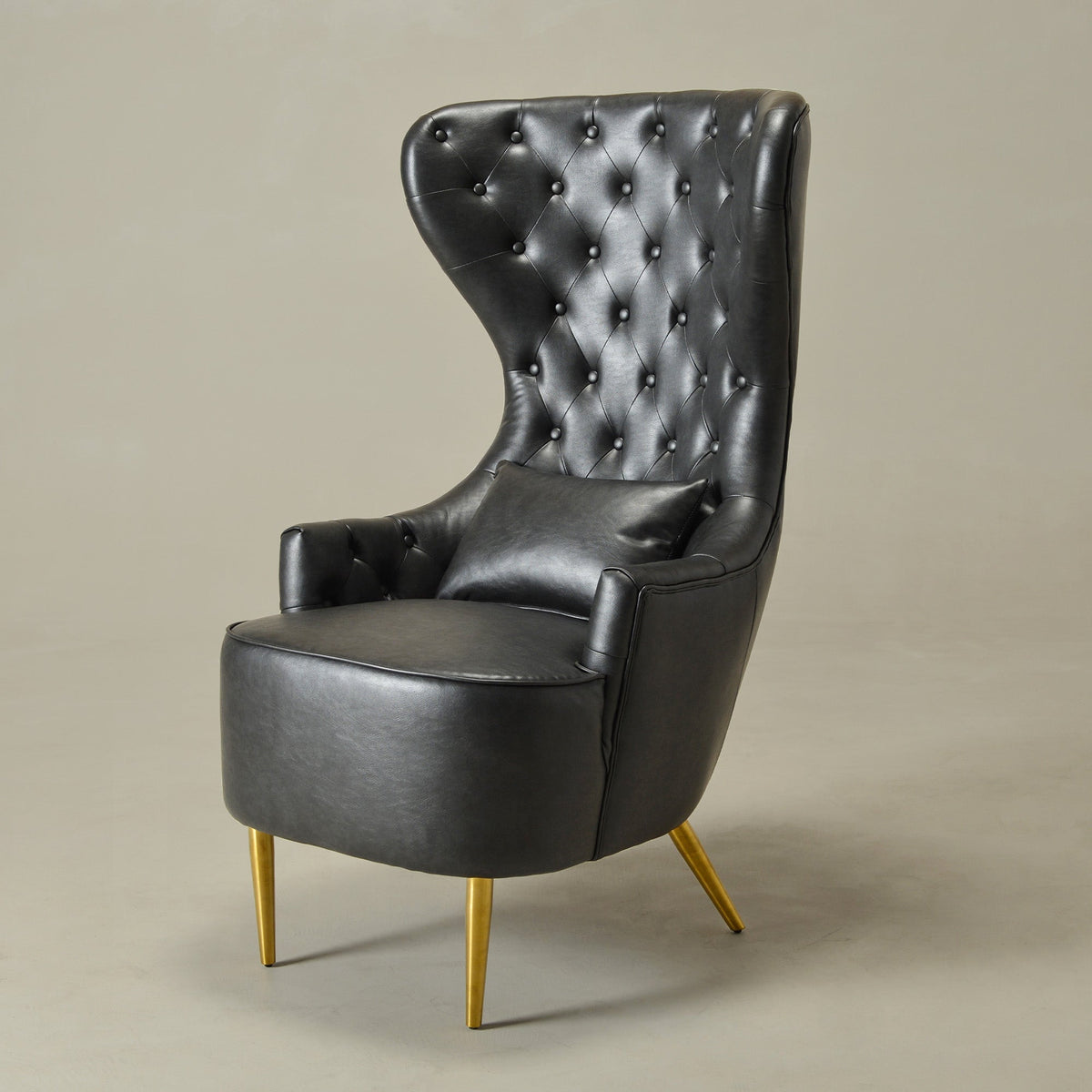 Letitia Faux Leather Wingback Chair