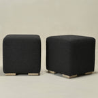 Ida Bouclé Square Ottoman