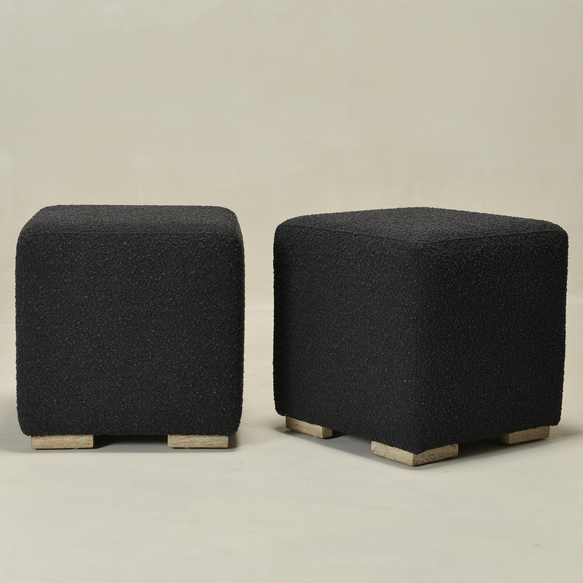 Ida Bouclé Square Ottoman