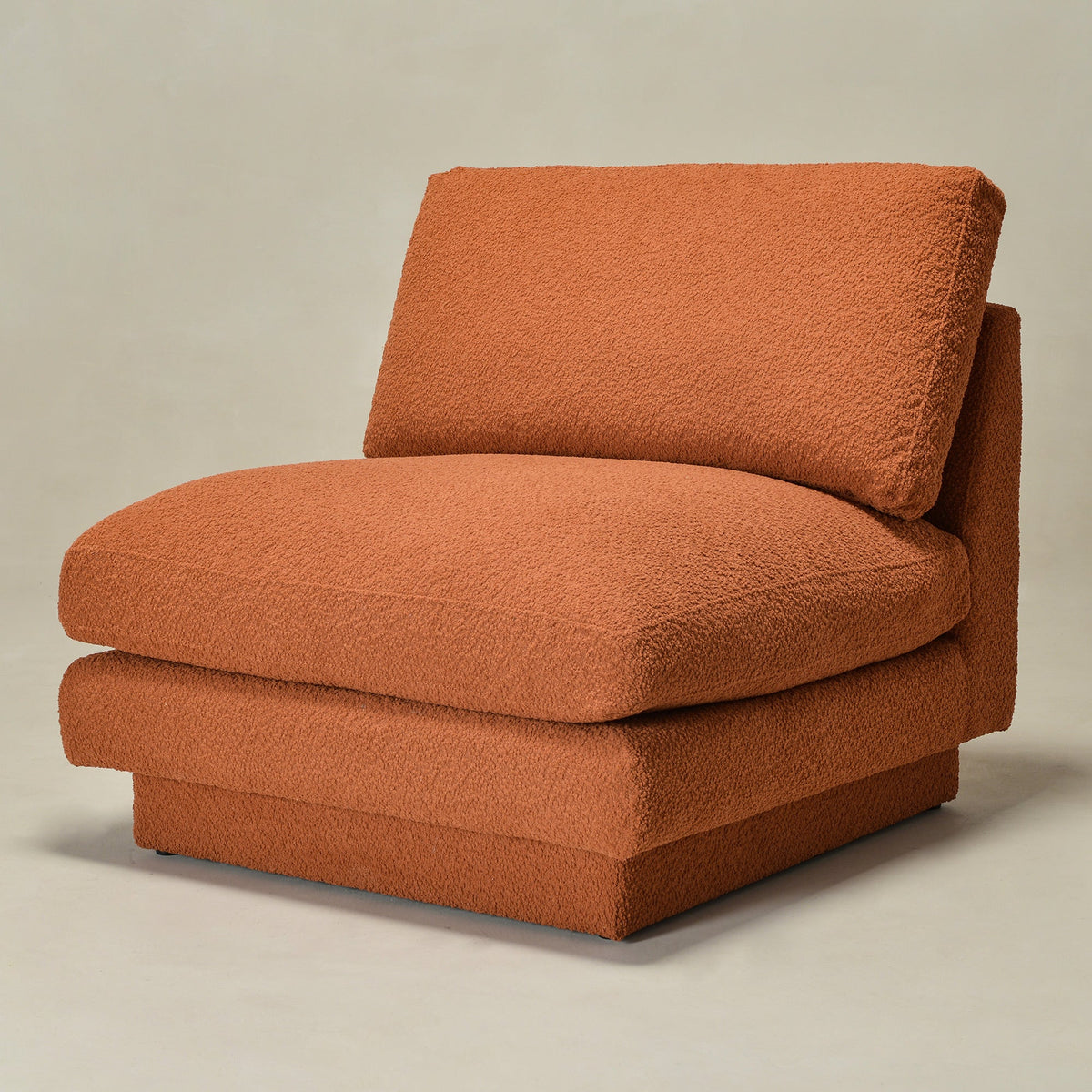 Montyne Bouclé Armless Chair