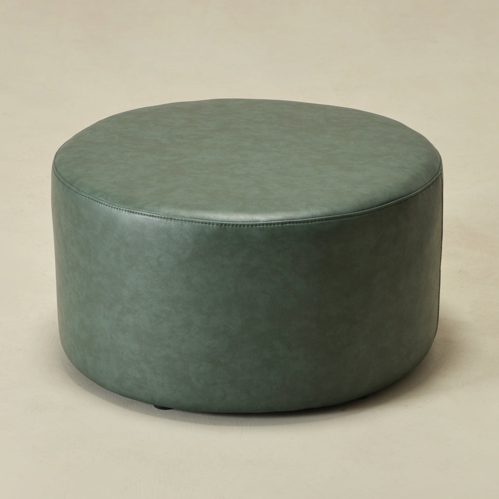 Elof Faux Leather Ottoman