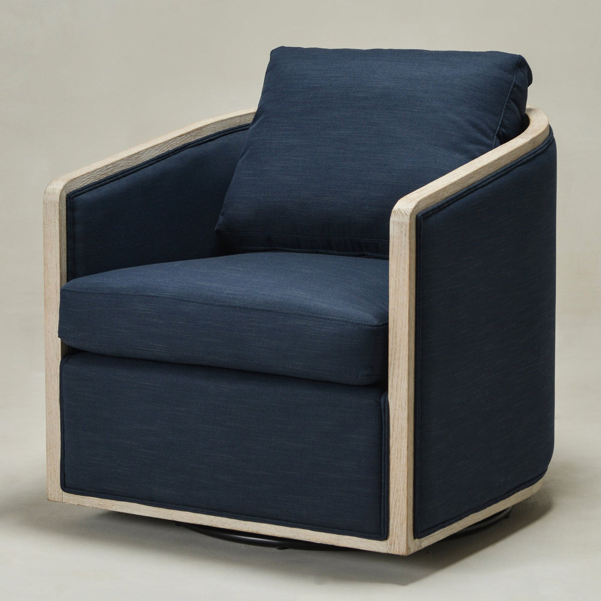 Claude Performance Linen Swivel Chair