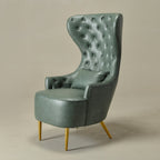 Letitia Faux Leather Wingback Chair