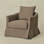 Eliza Slipcover Swivel Barrel Chair