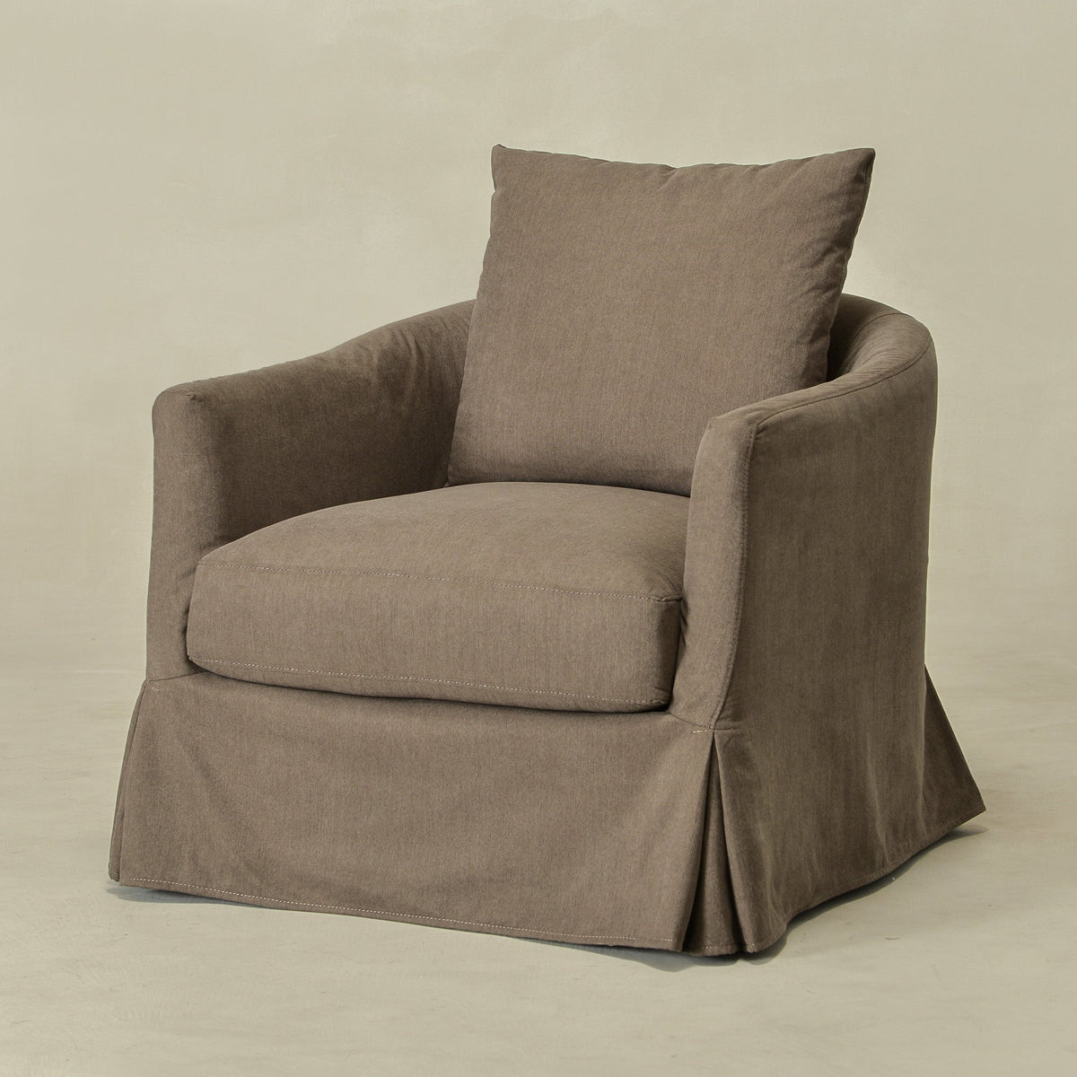Eliza Slipcover Swivel Barrel Chair