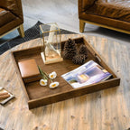 Teratect Square Black Walnut Serving Tray