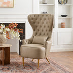 Letitia Faux Leather Wingback Chair