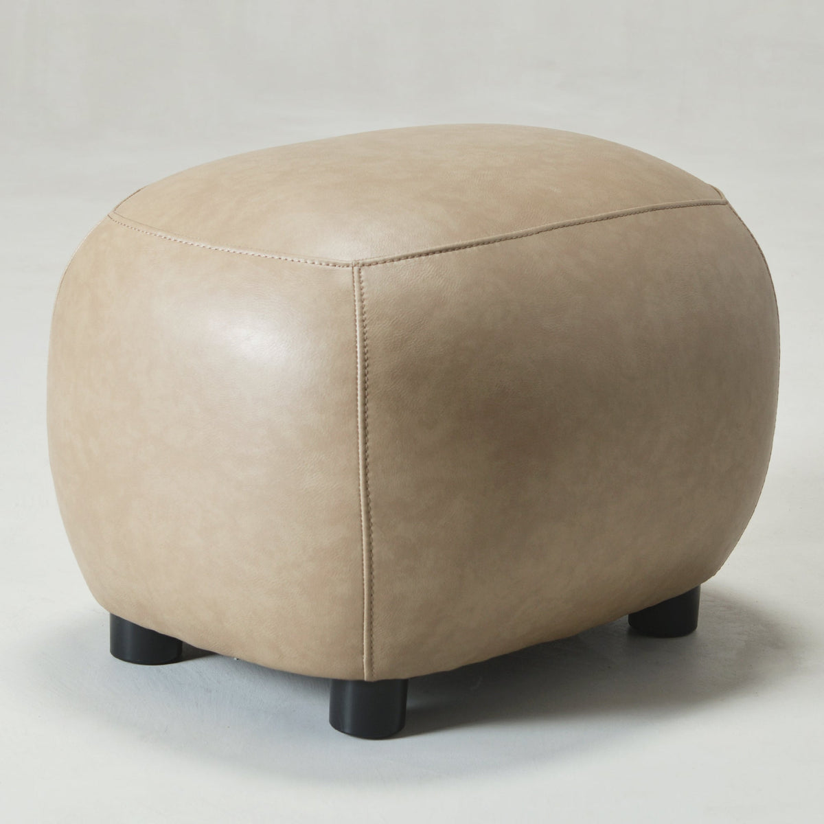Elmer Faux Leather Ottoman