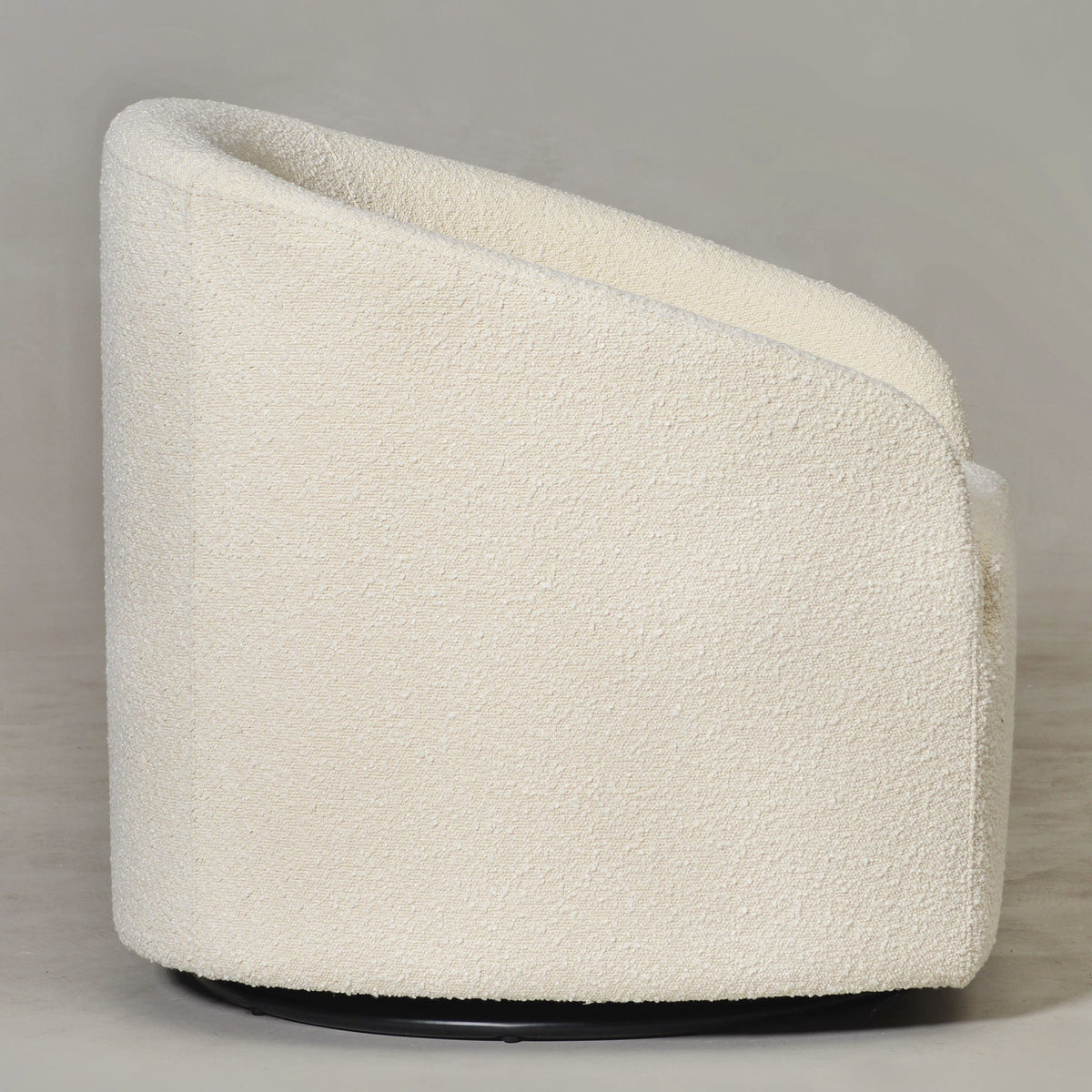 Susie Premium Bouclé Swivel Barrel Chair