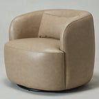 Ashlie Faux Leather Swivel Chair