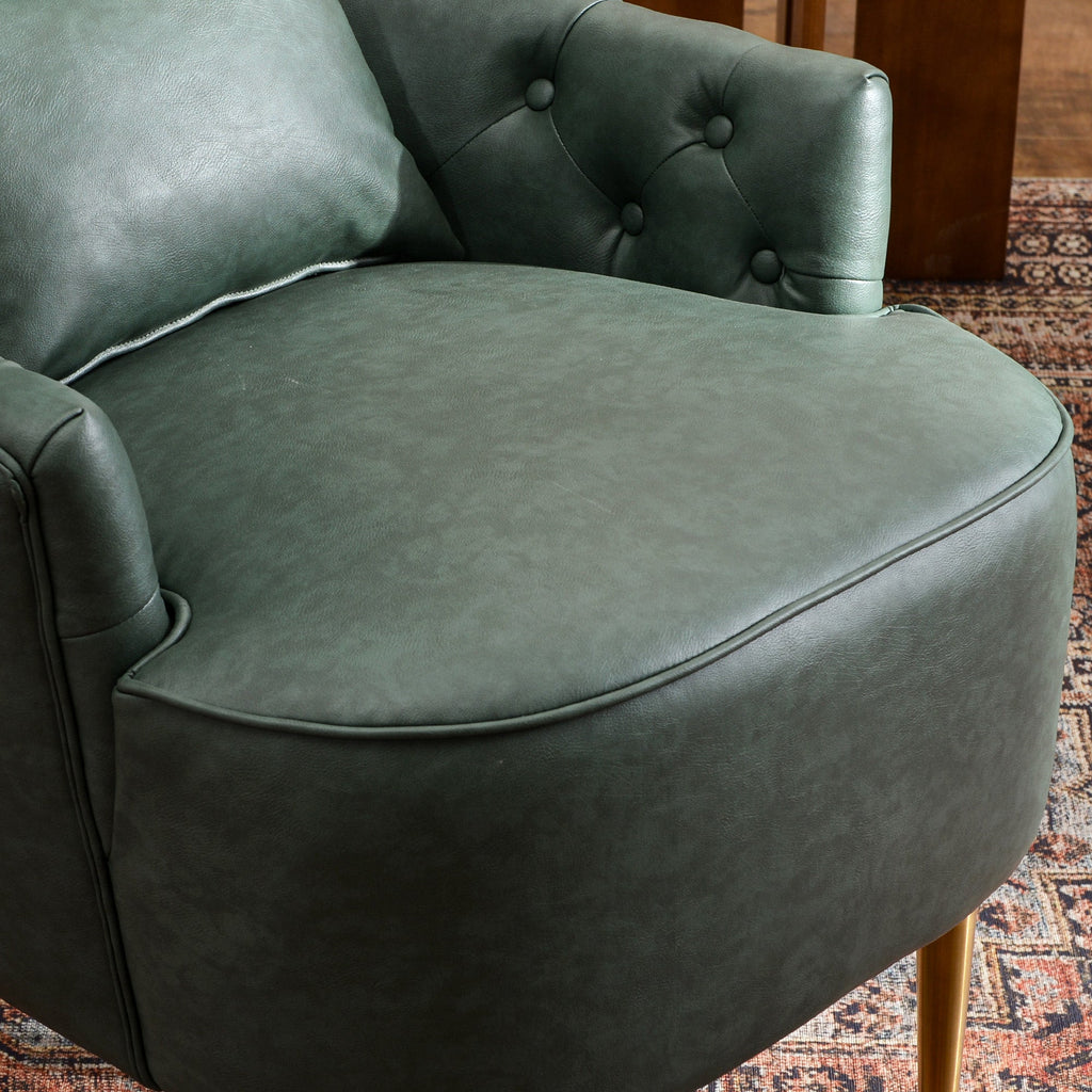 Letitia Faux Leather Wingback Chair