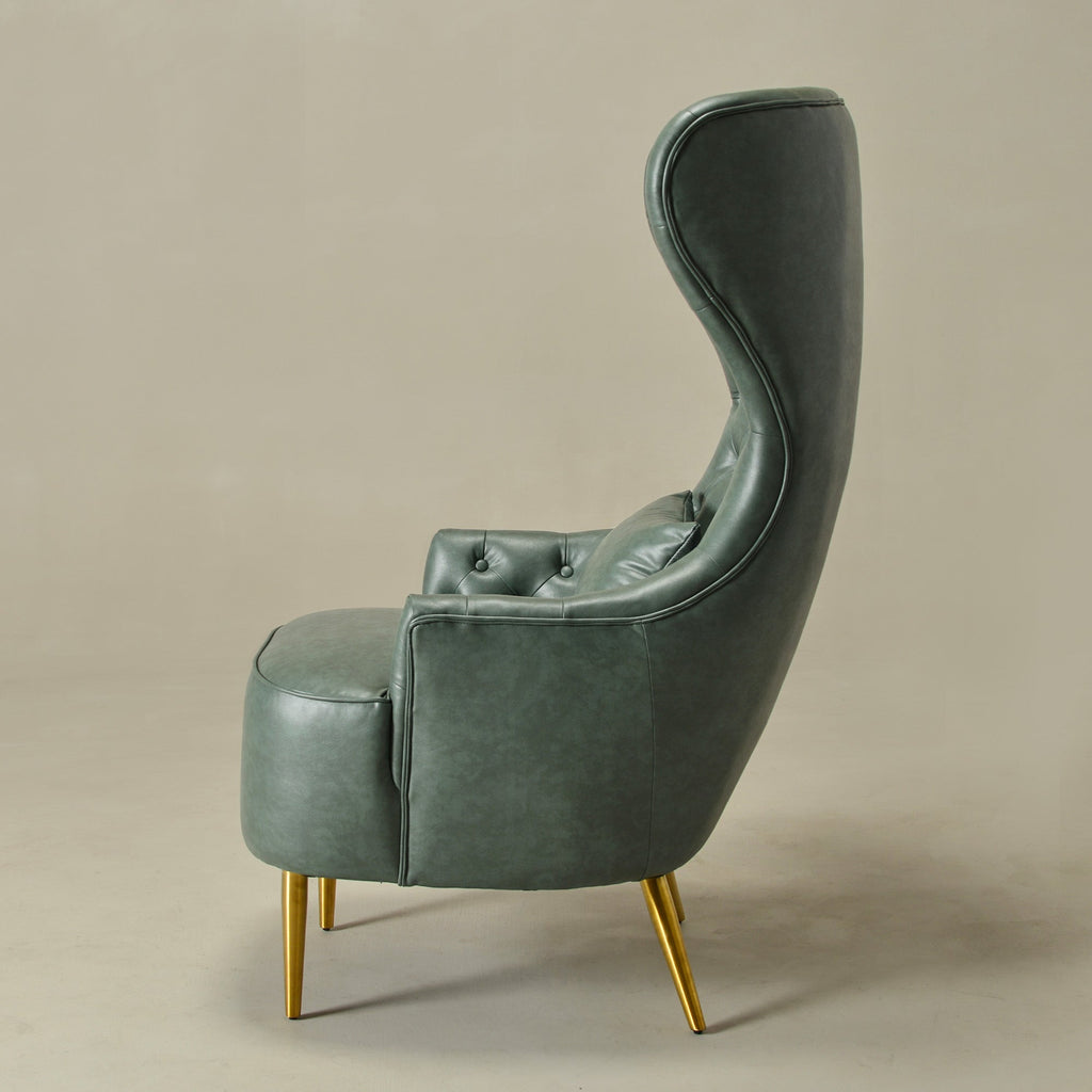 Letitia Faux Leather Wingback Chair