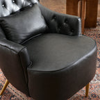 Letitia Faux Leather Wingback Chair